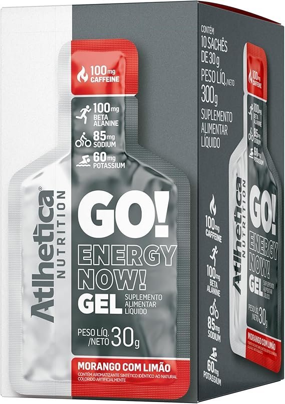 Atlhetica-Nutrition-GO-ENERGY-NOW-GEL-10-saches-de-30g-Morango-com-Limao-Multicolorido.jpg Atlhetica Nutrition GO! ENERGY NOW GEL (10 sachês de 30g) Morango com Limão, Multicolorido. - Imagem 1