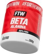 FTW Beta Alanina 100% Pura, Suplemento para Desempenho Esportivo – Pote 300 g