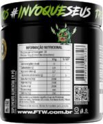 FTW Pré-Treino Diabo Verde em Pó com Cafeína, Aminoácidos Beta‑Alanina e Arginina para Treinos e Atividades Físicas - Pote 300 g (Energético) - Imagem 3
