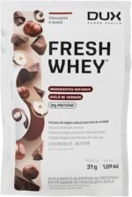 Fresh Whey Protein - Chocolate e Avelã Sachê 31g - 20g de Proteínas por Porção - Suplementos Naturais, Suplementação Treino Academia, Ganho Muscular Hipertrofia - DUX HUMAN HEALTH