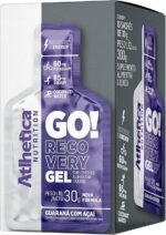 Go Energy Gel (10 Sachês) - Sabor Guaraná e Açai, Atlhetica Nutrition, Roxo