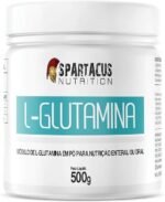 L-Glutamina 100% Pura Isolada 500g Recuperação Muscular Suplemento Alimentar em Pó Zero Açúcar Sem Glúten Alta Pureza Spartacus Nutrition