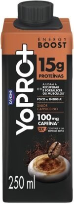 Pack YoPRO Bebida Láctea Energy Boost UHT Capuccino 15g de Proteínas 250ml - 24 Unidades - Imagem 3