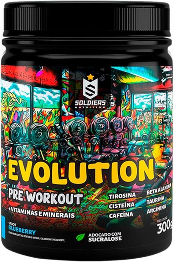 Soldiers-Nutrition-Pre-Treino-Evolution-Pre-Workout-300g-Blueberry.jpg Soldiers Nutrition - Pré-Treino Evolution Pré Workout 300g - (Blueberry) - Imagem 1