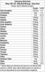 Whey 100% Hd - 900G Refil Morango, Black Skull - Imagem 2